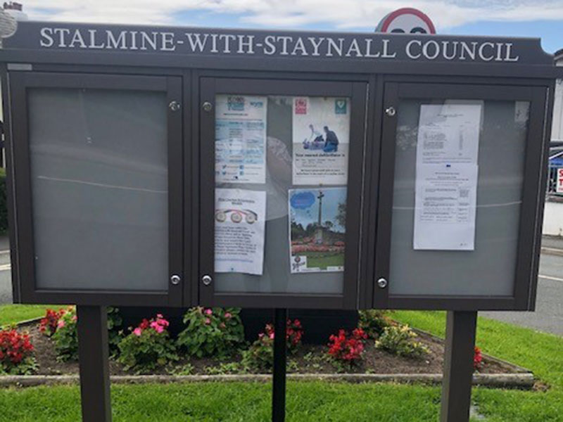 Noticeboard at Seven Stars Pub